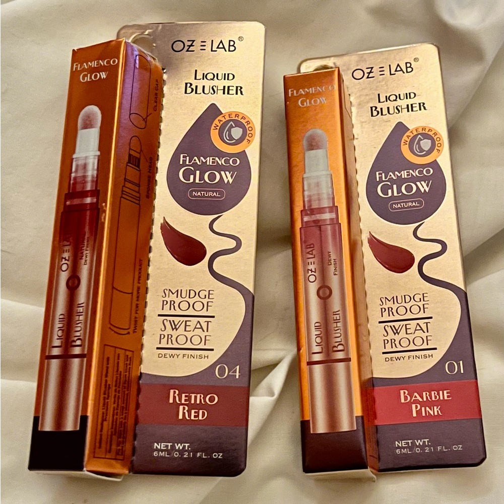 OZE LAB Flamenco Glow Liquid Blusher (6ml ea)
